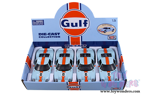 Motormax - Ford GT Concept #6 Gulf Oil (1/24 scale diecast model car, Light Blue/Orange) 79641/16D