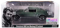 Show product details for Greenlight Hollywood - Steve McQueen Unrestored Ford Mustang GT 2018 Detroit Auto Show (1968, 1/24 scale diecast model car, Green) 84043