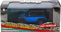 Show product details for Greenlight - All Terrain Jeep® Wrangler Concept "The General" Mopar (2010, 1/43 scale diecast model car, Blue) 86092