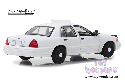 Greenlight - Ford Crown Victoria Police Interceptor (1/43 scale diecast model car, White) 86095