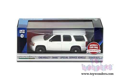 Greenlight - Chevrolet® Tahoe™ Special Service Vehicle (1/43 scale diecast model car, White) 86096