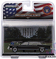 Show product details for Greenlight Presidential Limos - Ronald Reagan's Lincoln Continental Limousine (1972, 1/43 scale diecast model car, Black) 86110C/24
