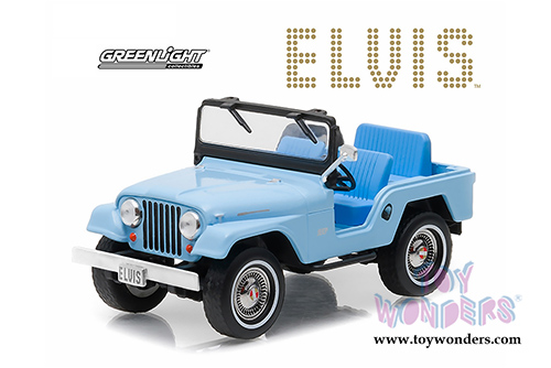 Greenlight Hollywood - Jeep CJ5 Elvis Presley (1963, 1/43 scale diecast model car, Sierra Blue) 86310