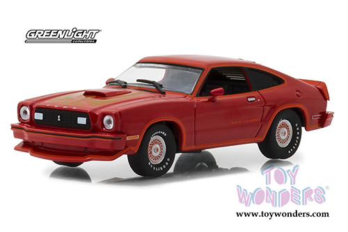 Greenlight - Ford Mustang II King Cobra Hard Top (1978, 1/43 scale diecast model car, Red w/ Gold Stripes) 86321