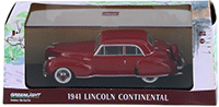 Show product details for Greenlight - Lincoln Continental Hard Top (1941, 1/43 scale diecast model car, Mayfair Maroon) 86324