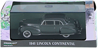 Show product details for Greenlight - Lincoln Continental Hard Top (1941, 1/43 scale diecast model car, Cotswold Gray Metallic) 86325