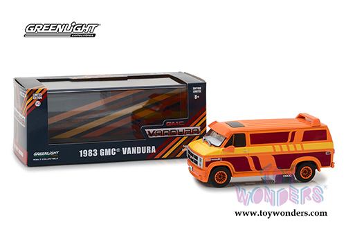 Greenlight - GMC® Vandura Custom (1983, 1/43 scale diecast model car, Orange) 86327