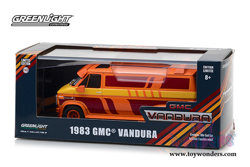 Greenlight - GMC® Vandura Custom (1983, 1/43 scale diecast model car, Orange) 86327