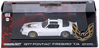 Show product details for Greenlight - Pontiac® Firebird® Trans AM T-Top (1977, 1/43 scale diecast model car, Cameo White) 86331