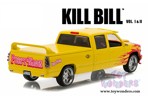 Greenlight Hollywood - Custom Crew Cab Pussy Wagon Pickup Truck - Kill Bill Vol. I & II (1997, 1/43 scale diecast model car,Yellow) 86481