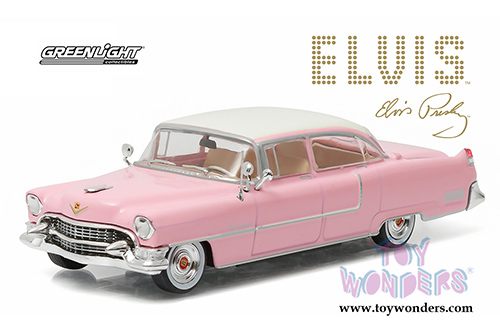 Greenlight Hollywood - Elvis Presley Cadillac Fleetwood Series 60 Hard Top (1955, 1/43 scale diecast model car, Pink) 86491