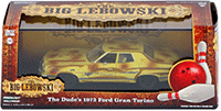 Show product details for Greenlight Hollywood - The Big Lebowski | The Dude's 1973 Ford Gran Torino Hard Top (1973, 1/43 scale diecast model car, Dirty Yellow) 86495