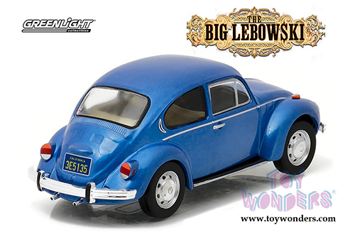 Greenlight Hollywood - The Big Lebowski | Da Fino's Volkswagen Beetle Hard Top (1973, 1/43 scale diecast model car, Blue) 86496