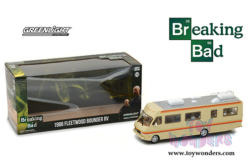 Greenlight Hollywood Breaking Bad - Fleetwood Bounder RV (1986, 1/43 scale diecast model car, Beige) 86500