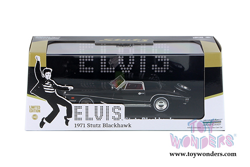 Greenlight Hollywood - Stutz Blackhawk Elvis Presley (1971, 1/43 scale diecast model car, Black) 86503