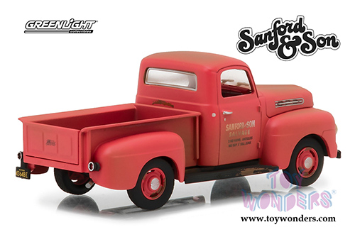 Greenlight Hollywood - Sanford & Son Ford F1 Pickup Truck (1952, 1/43 scale diecast model car, Pink) 86521
