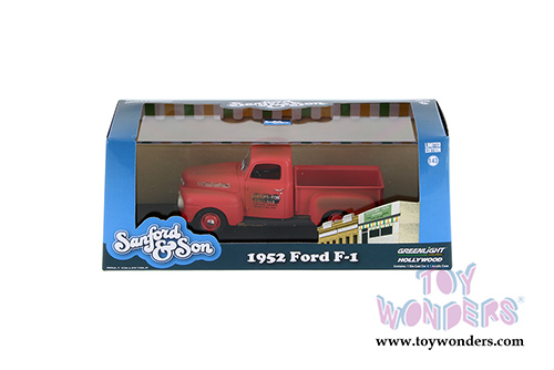 Greenlight Hollywood - Sanford & Son Ford F1 Pickup Truck (1952, 1/43 scale diecast model car, Pink) 86521