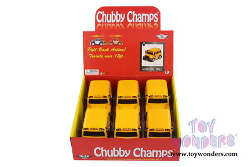 Chubby Champs - School Bus (4.5", Yellow) 88025