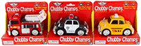 Show product details for Chubby Champs - Fire Engine, Police and Taxi assortment (4.75", Asstd.) 88088