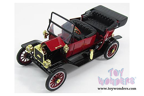 Motor City Coca-Cola - Ford Model T Convertible with Top Down (1915, 1/18 scale diecast model car, Red) 88141