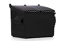 Show product details for First Gear - Trash Bin (1/34 scale diecast model, Black) 90-0533