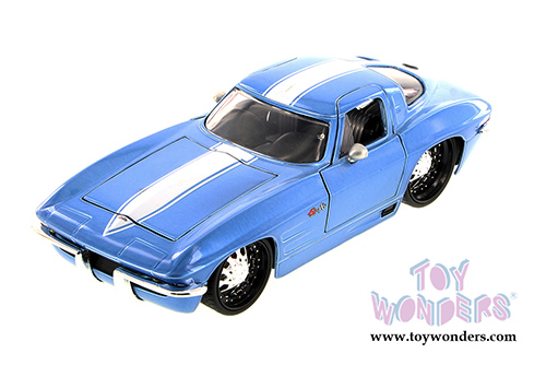 Jada Toys Bigtime Muscle - Corvette Sting Ray Hard Top (1963, 1/24 scale diecast model car, Asstd.) 90218YU
