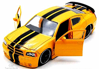 Show product details for Jada Toys Bigtime Muscle - Dodge Charger SRT8 Hard Top (2006, 1/24 scale diecast model car, Asstd.) 90798XN