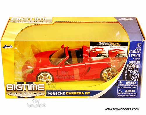 Jada Toys Bigtime Kustoms - Porsche Carrera GT Convertible (1/24 scale diecast model car, Asstd.) 91993