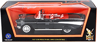 Lucky Road Signature - Chevrolet Bel Air Convertible (1957, 1/18 scale diecast model car, Black) 92108BK/12