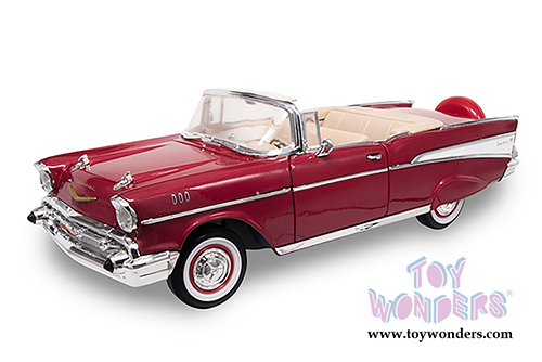 Lucky Road Signature - Chevrolet Bel Air Convertible (1957, 1/18 scale diecast model car, Red) 92108R/12