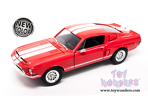 Lucky Road Signature - Ford Shelby Mustang GT-500KR Hard Top (1968, 1/18 scale diecast model car, Red) 92168R/12