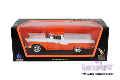 Lucky Road Signature - Ford Ranchero (1957, 1/18 scale diecast model car, Orange) 92208OR/12