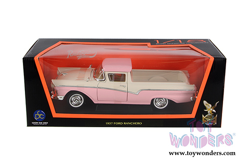 Lucky Road Signature - Ford Ranchero (1957, 1/18 scale diecast model car, Pink) 92208PK/12