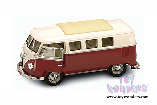 Lucky Road Signature - Volkswagen Microbus (1962, 1/18 scale diecast model car, Burgundy) 92328BG/12