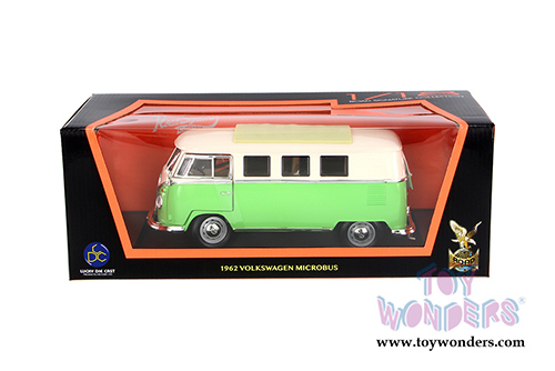 Lucky Road Signature - Volkswagen Microbus (1962, 1/18 scale diecast model car, Green) 92328GN/12