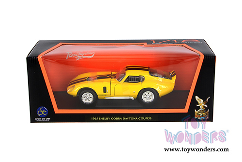 Lucky Road Signature - Shelby Cobra Daytona Coupe (1965, 1/18 scale diecast model car, Yellow) 92408YL/12