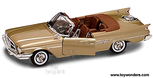 Yatming Leather Series - Chrysler 300F Convertible (1960, 1/18 scale diecast model car, Gold) 92747