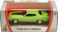 Yatming Road Signature - Plymouth GTX Hard Top (1971, 1/43 scale diecast model car, Green) 94218