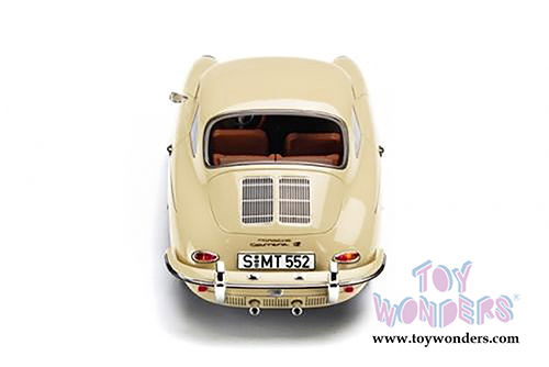 Lucky Road Signature - Porsche 356B/C Hard Top (1956, 1/43 scale diecast model car, Cream) 94220CM