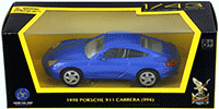 Lucky Road Signature - Porsche 911 Carrera Hard Top (1998, 1/43 scale diecast model car, Blue) 94221BU