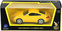 Show product details for Lucky Road Signature - Porsche 911 Carrera Hard Top (1998, 1/43 scale diecast model car, Yellow) 94221YL