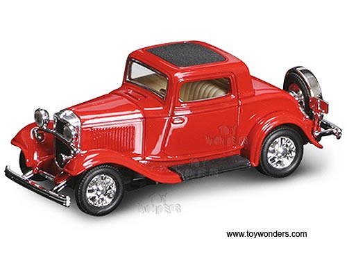 Yatming Road Signature - Ford 3-Window Coupe Hard Top (1932, 1/43 scale diecast model car, Red) 94231