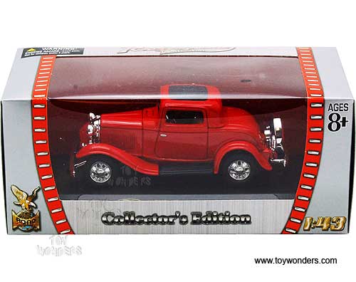 Yatming Road Signature - Ford 3-Window Coupe Hard Top (1932, 1/43 scale diecast model car, Red) 94231