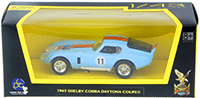 Show product details for Lucky Road Signature - Shelby Cobra Daytona Coupe Hard Top #11 (1965, 1/43 scale diecast model car, Light Blue) 94242LBU