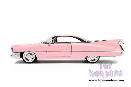 Jada Toys - Metals Die Cast | Bigtime Kustoms Cadillac® Coupe De Ville™ Hard Top (1959, 1/24 scale diecast model car, Pink) 96801WA1