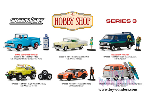 Greenlight - The Hobby Shop Series 3 (1/64 scale diecast model car, Asstd.) 97030/48