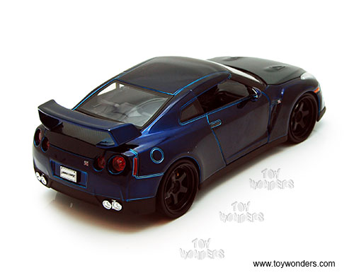 Jada Toys Fast & Furious - Brian's Nissan GT-R Hard Top (2009, 1/24 scale diecast model car, Blue) 97082