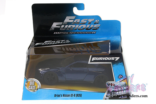 Jada Toys Fast & Furious - Brian's Nissan GT-R Hard Top (2009, 1/32 scale diecast model car, Blue) 97037