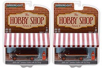 Show product details for Greenlight - The Hobby Shop Series 4 | GMC® Vandura Custom with Gas Pump (1978, 1/64 scale diecast model car, Brown) 97040D/48