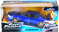 Show product details for Jada Toys Fast & Furious - Brian's Nissan Skyline GT-R Hard Top (1/24 scale diecast model car, Candy Blue) 97173